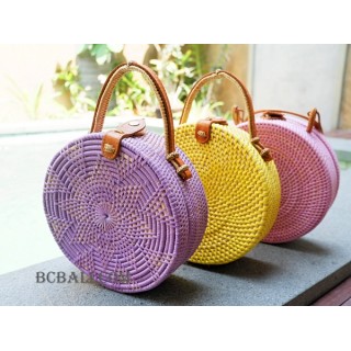 circle handbags 3color fashion handmade bali